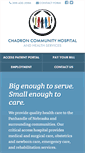 Mobile Screenshot of chadronhospital.com